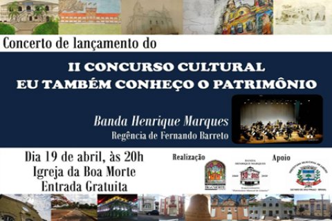 Concerto sinfônico abre concurso sobre patrimônio cultural